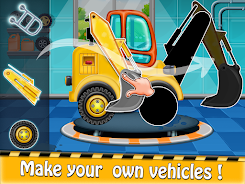 Construction Truck Kids Game Captura de pantalla 3