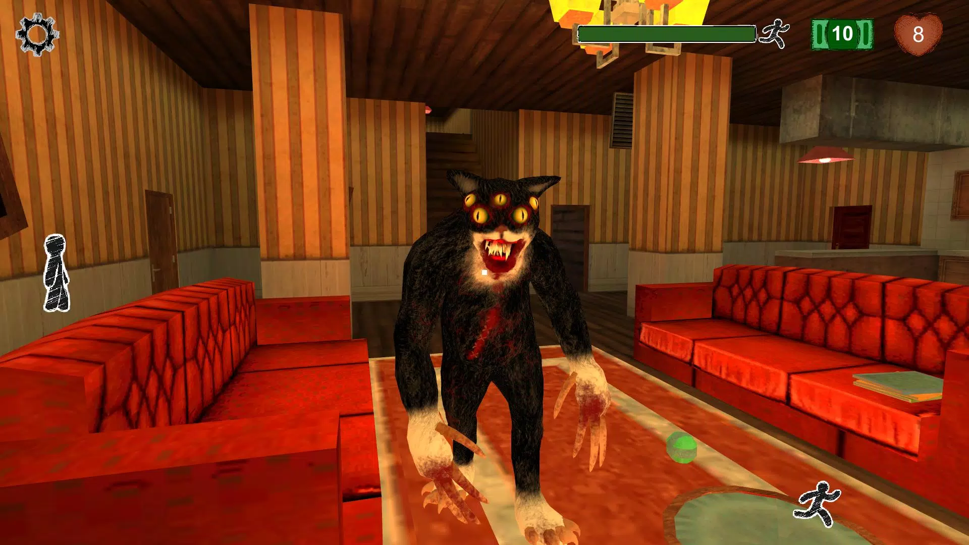 Cat Fred Evil Pet. Horror game Tangkapan skrin 0