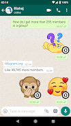 Animated Emojis WAStickerApps Schermafbeelding 2