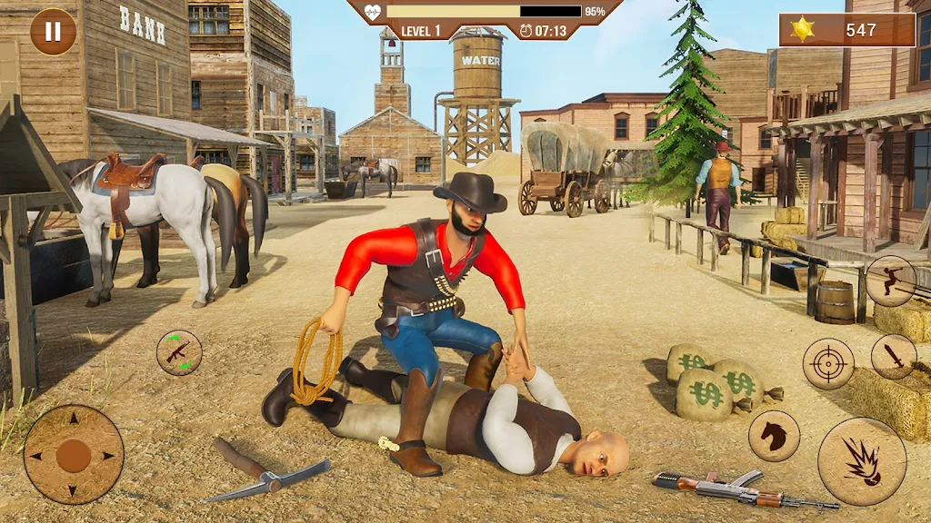 West Cowboy Shooting Games 3D 螢幕截圖 1