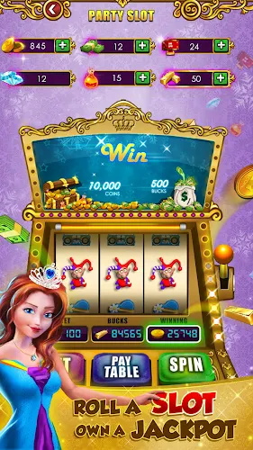 Princess Gold Coin Dozer Party Tangkapan skrin 0