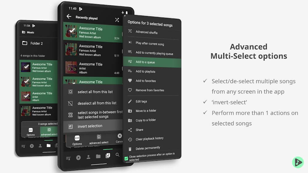 Musicolet Music Player Mod Tangkapan skrin 3