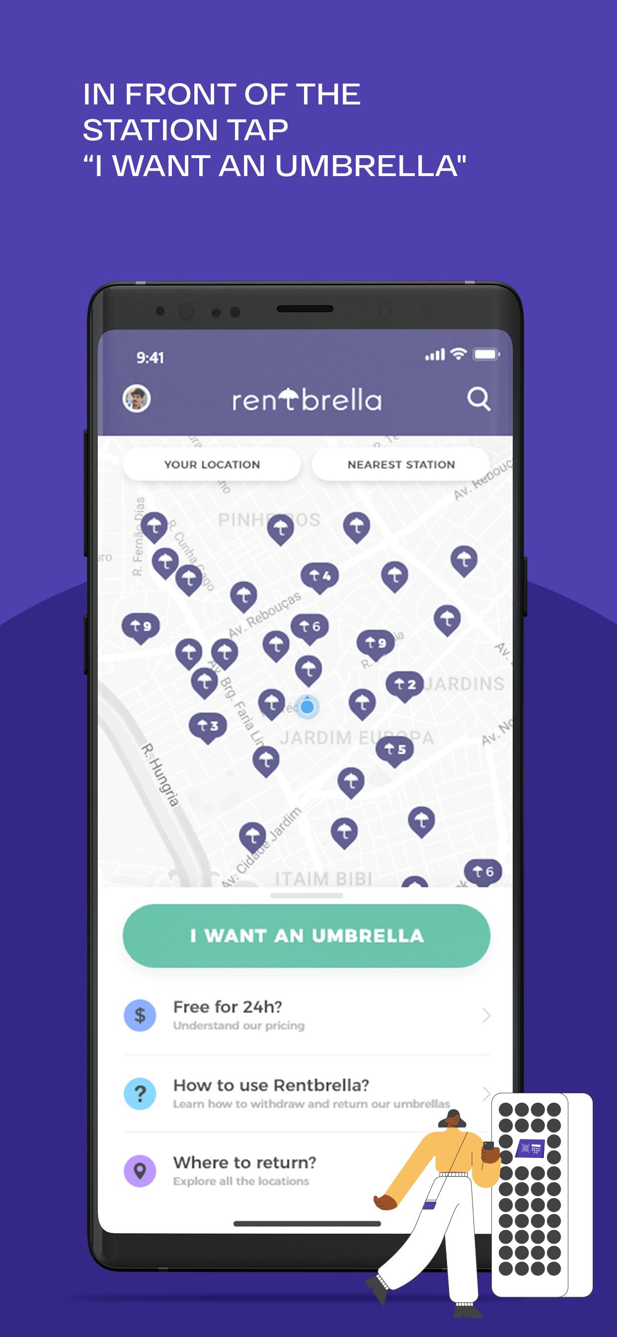 Rentbrella 螢幕截圖 3
