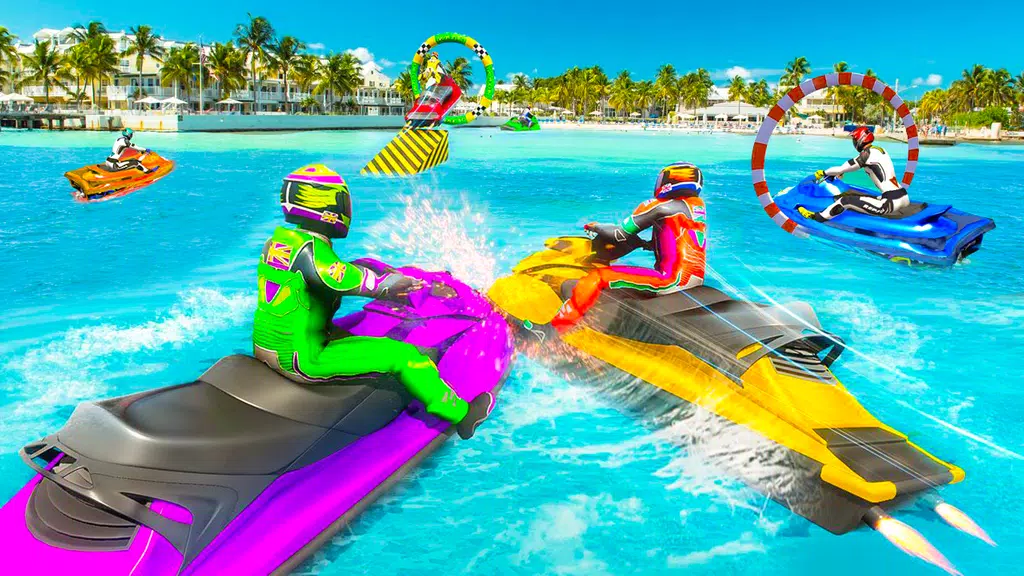 Jet Ski Racing Simulator Games 螢幕截圖 1