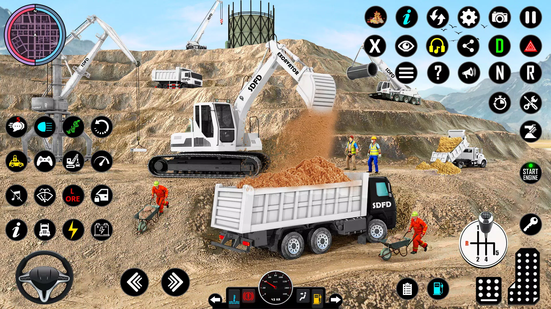 Snow Excavator Simulator Game 螢幕截圖 0