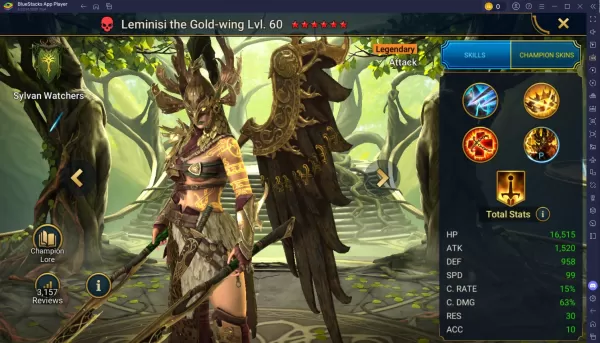 RAID Shadow Legends Champion Guide - Leminisi the Gold-Wing