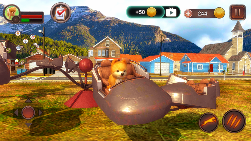 Pomeranian Dog Simulator Tangkapan skrin 3