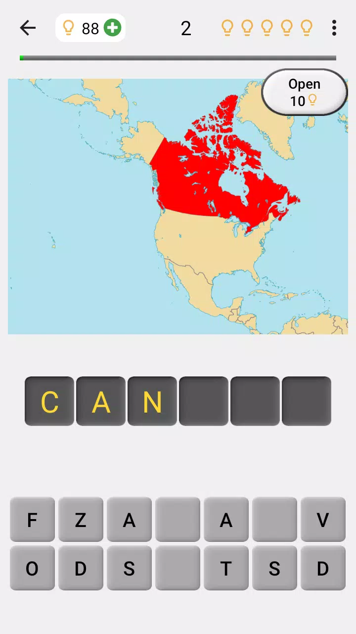 Maps of All Countries Geo-Quiz Captura de pantalla 1