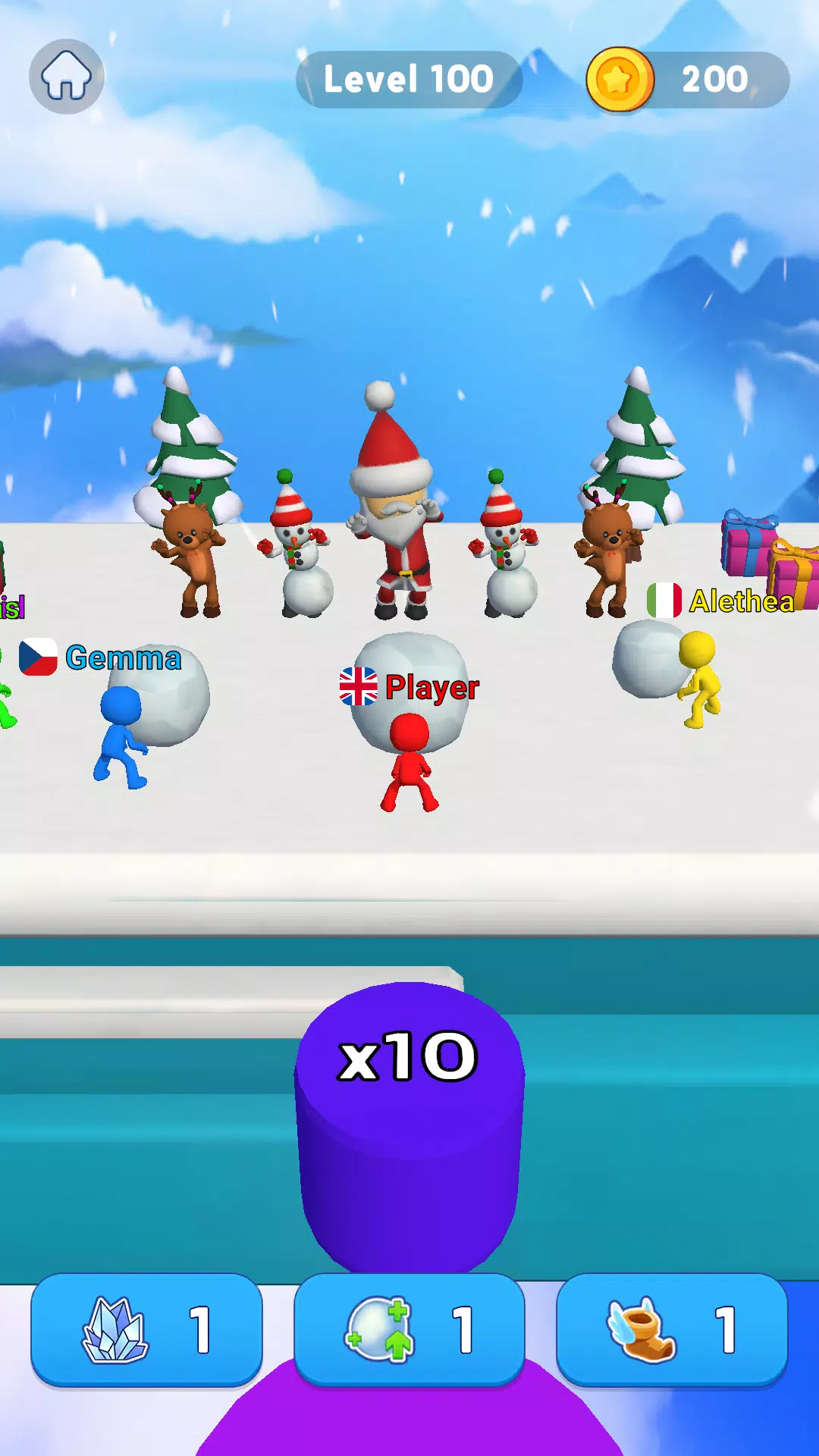 Snowball Race 3D: Ice Bridge Zrzut ekranu 3