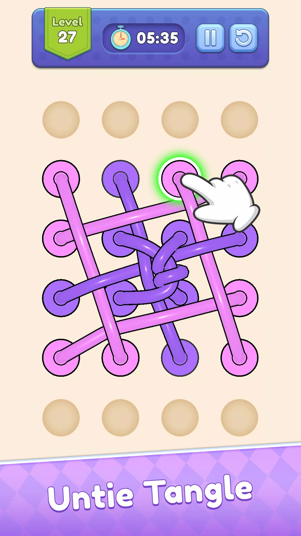 Tangle Out: Rope Puzzle 스크린샷 0