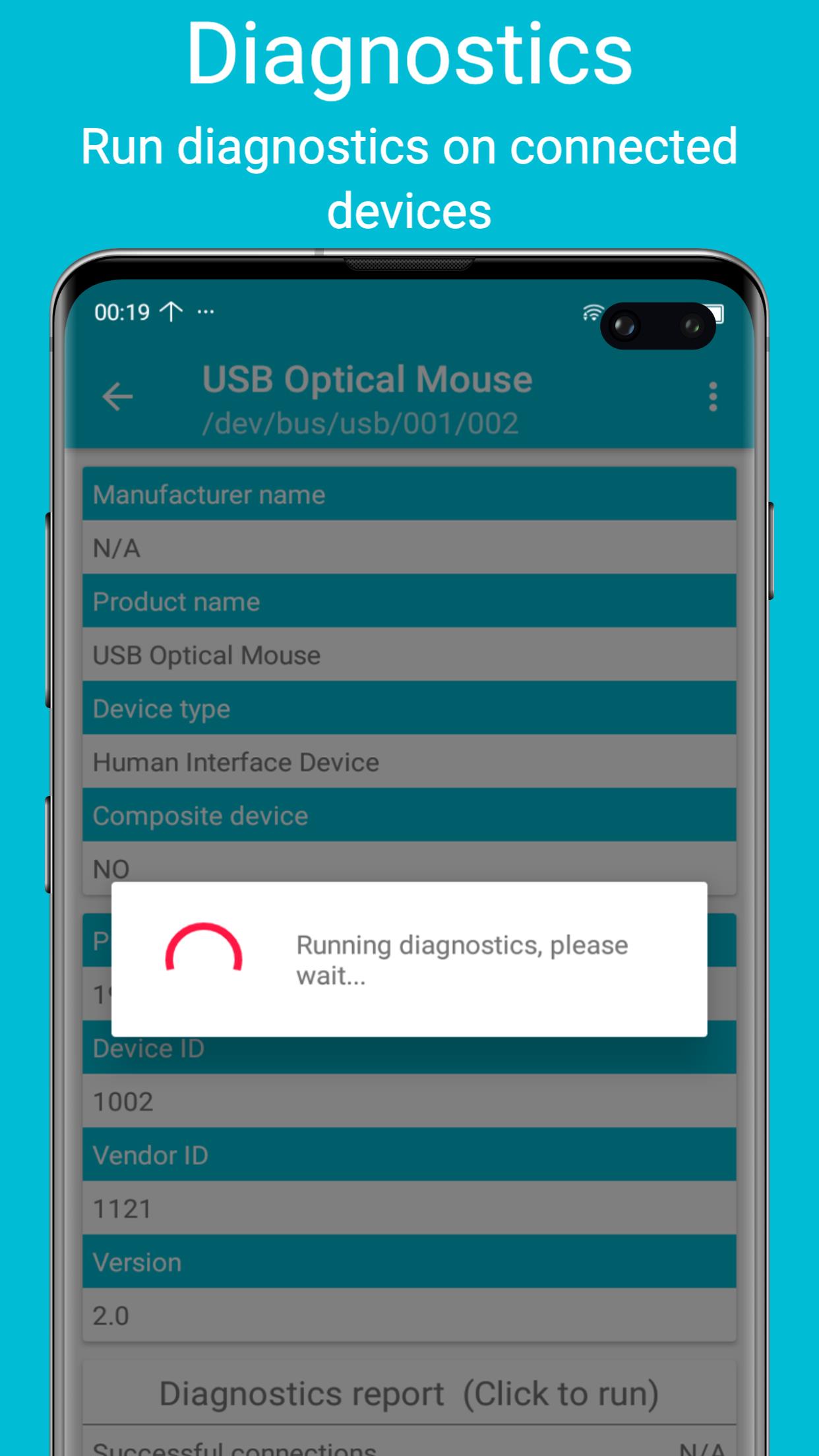 USB diagnostics 螢幕截圖 2