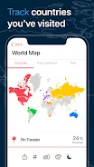 Pin Traveler: Trip, Travel Map 螢幕截圖 1