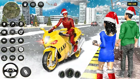 Superhero Bike Taxi: Bike Game 螢幕截圖 0