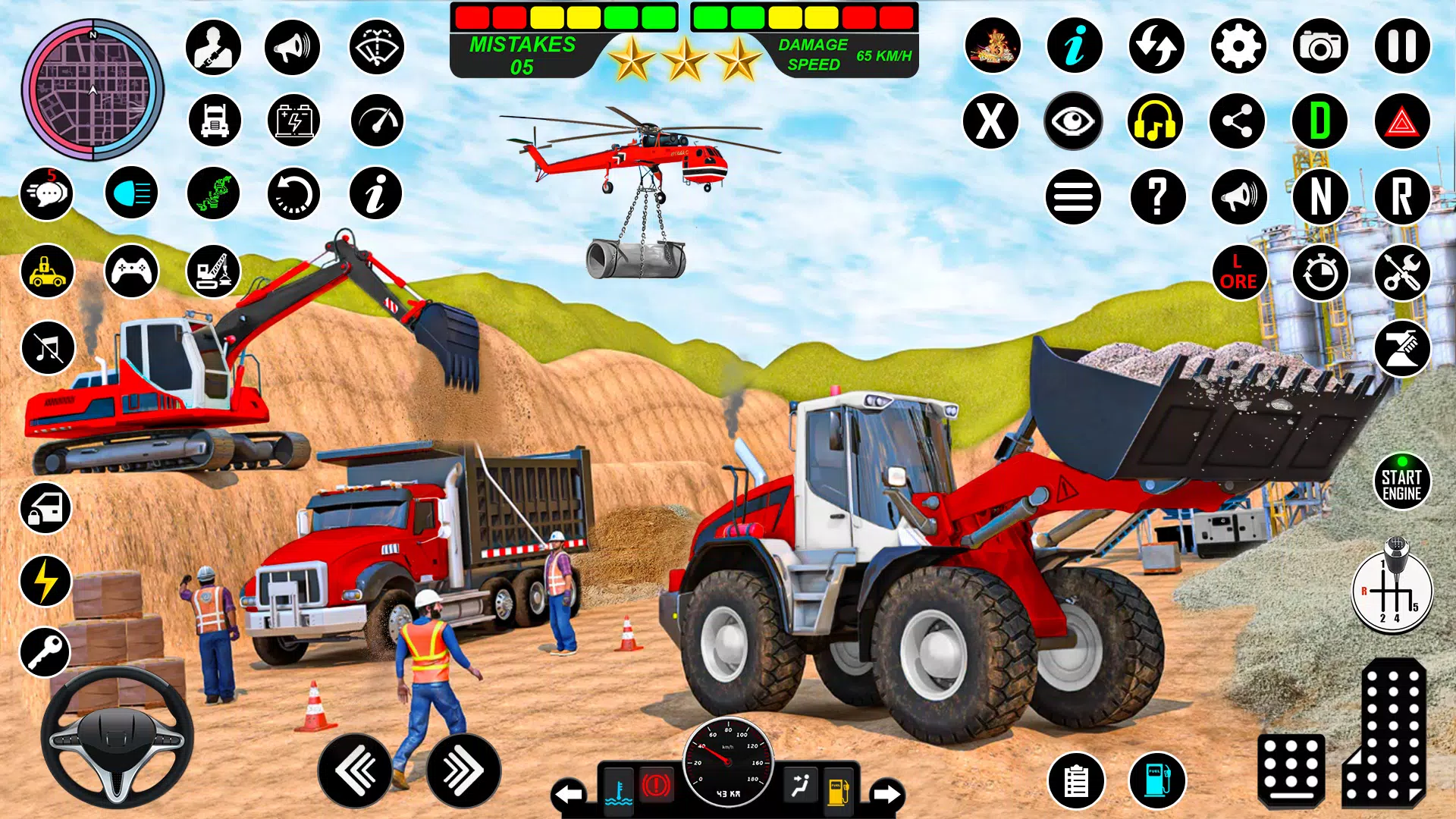 Snow Excavator Simulator Game 螢幕截圖 2