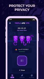 Triple Ape VPN - Safe & Secure 螢幕截圖 0