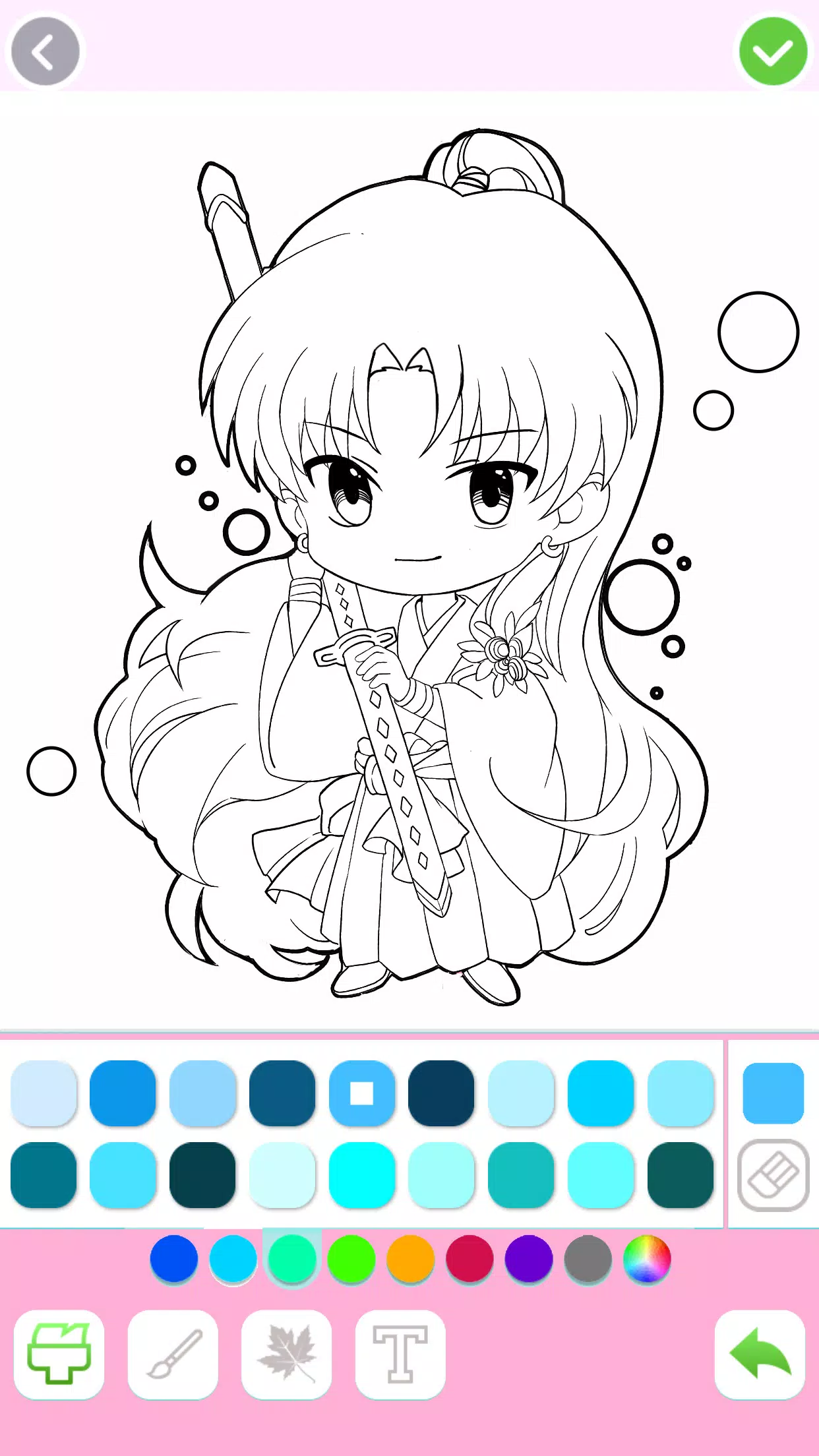 Cute Drawing : Anime Color Fan 스크린샷 2