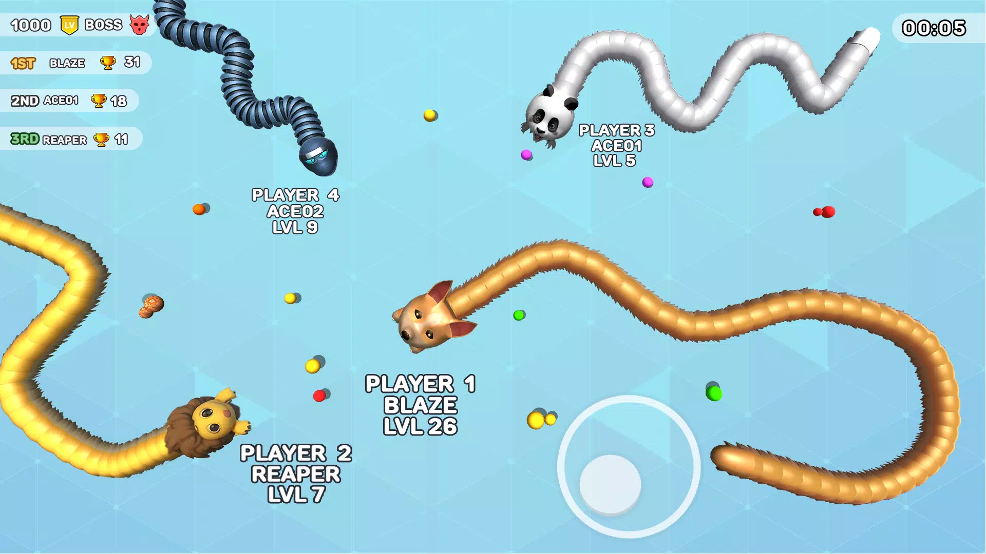 Worms Clash - Snake Games ဖန်သားပြင်ဓာတ်ပုံ 3