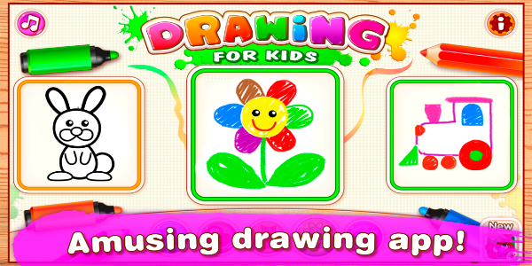 Bini Drawing for Kids Games ဖန်သားပြင်ဓာတ်ပုံ 0