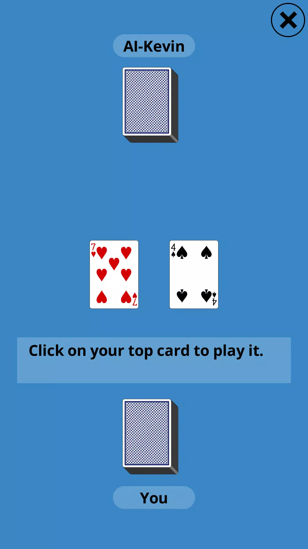 Schermata CardGames War 0