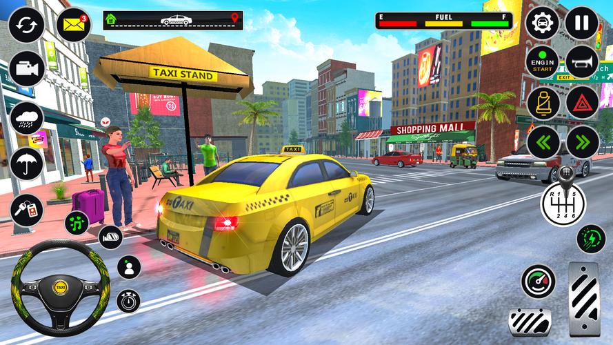 US Taxi Car Parking Simulator Ekran Görüntüsü 3