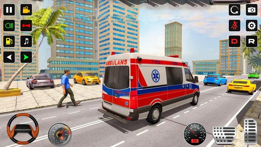 Police Rescue Ambulance Games Zrzut ekranu 2