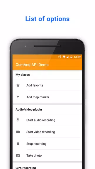OsmAnd API Demo Tangkapan skrin 0