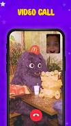 Grimace Fake Call Prank Captura de tela 1