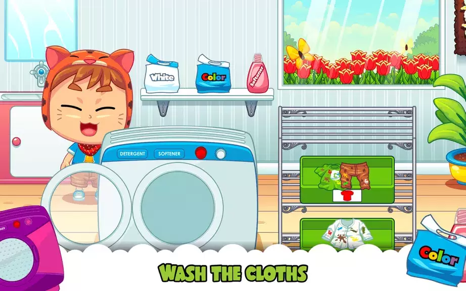 Marbel Laundry - Kids Game Скриншот 2