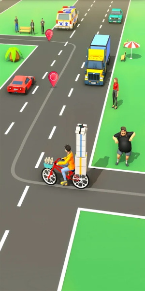 Paperboy Ticket Delivery Game 螢幕截圖 2