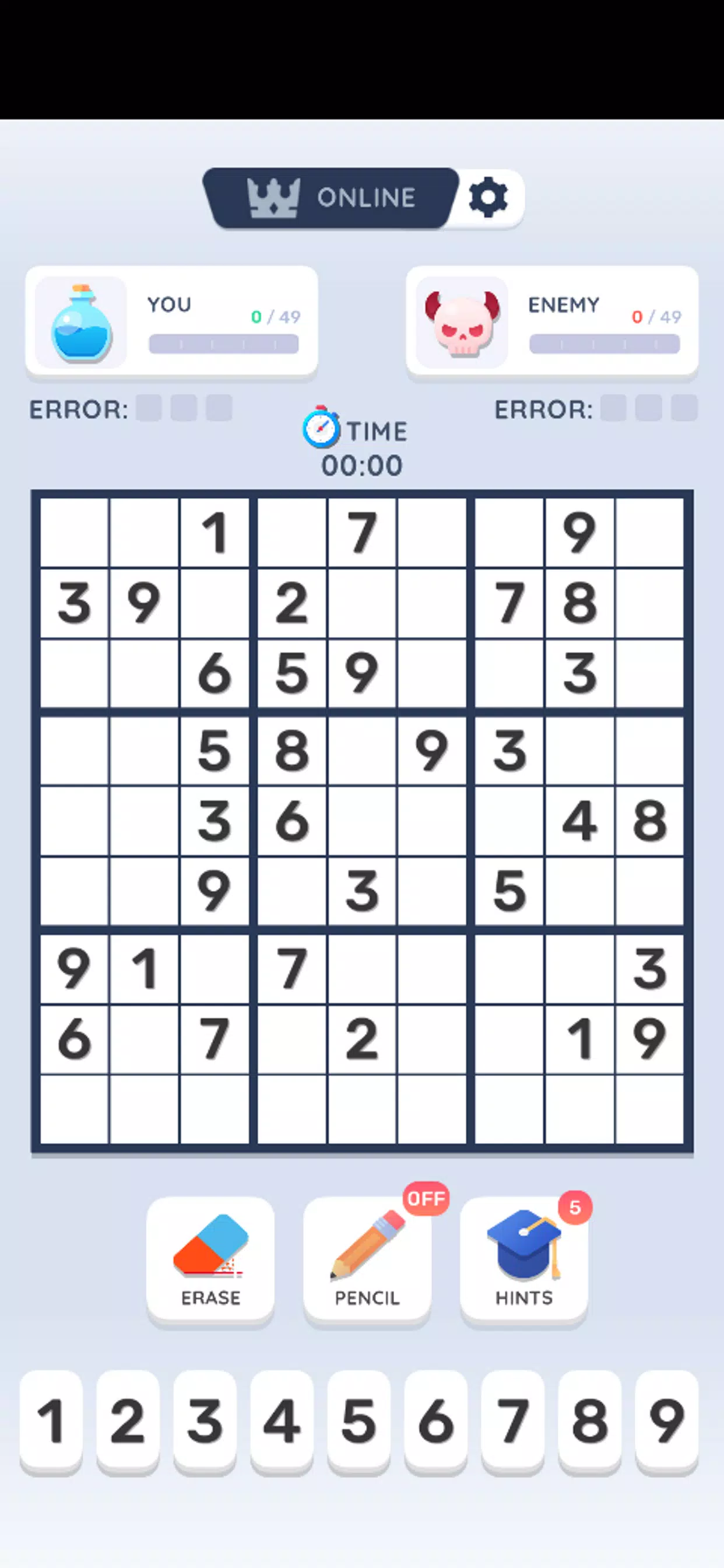 Sudoku Online 螢幕截圖 2