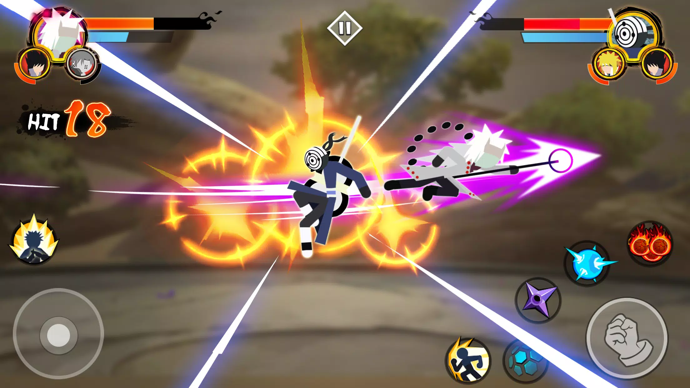 Stick Ninja - 3v3 Battle Screenshot 1