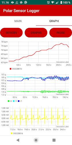 Polar Sensor Logger Captura de tela 3