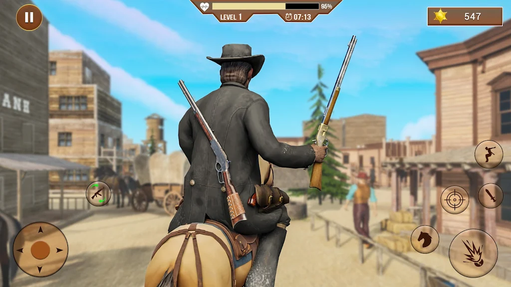 West Cowboy Shooting Games 3D Скриншот 0