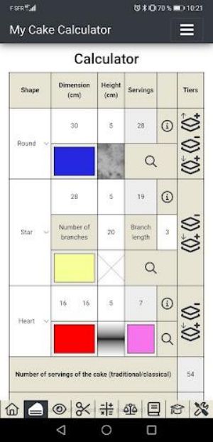 My Cake Calculator ภาพหน้าจอ 0