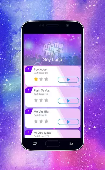 Piano Tiles - Soy Luna Girls Game Ekran Görüntüsü 1