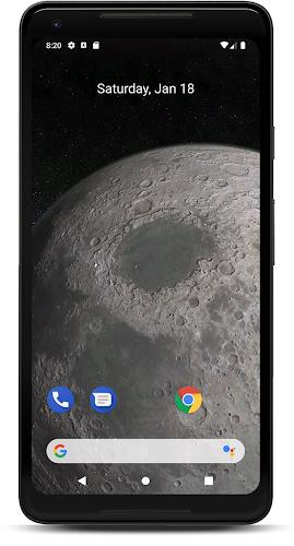 Moon 3D live wallpaper Captura de pantalla 0