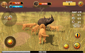 Wild Lion Simulator 3D 螢幕截圖 2