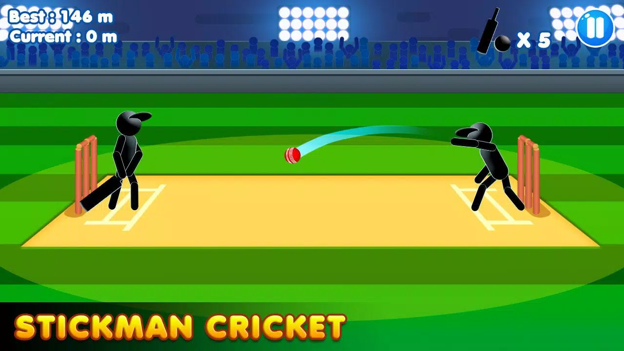 Stickman Cricket:Cricket Games Tangkapan skrin 0