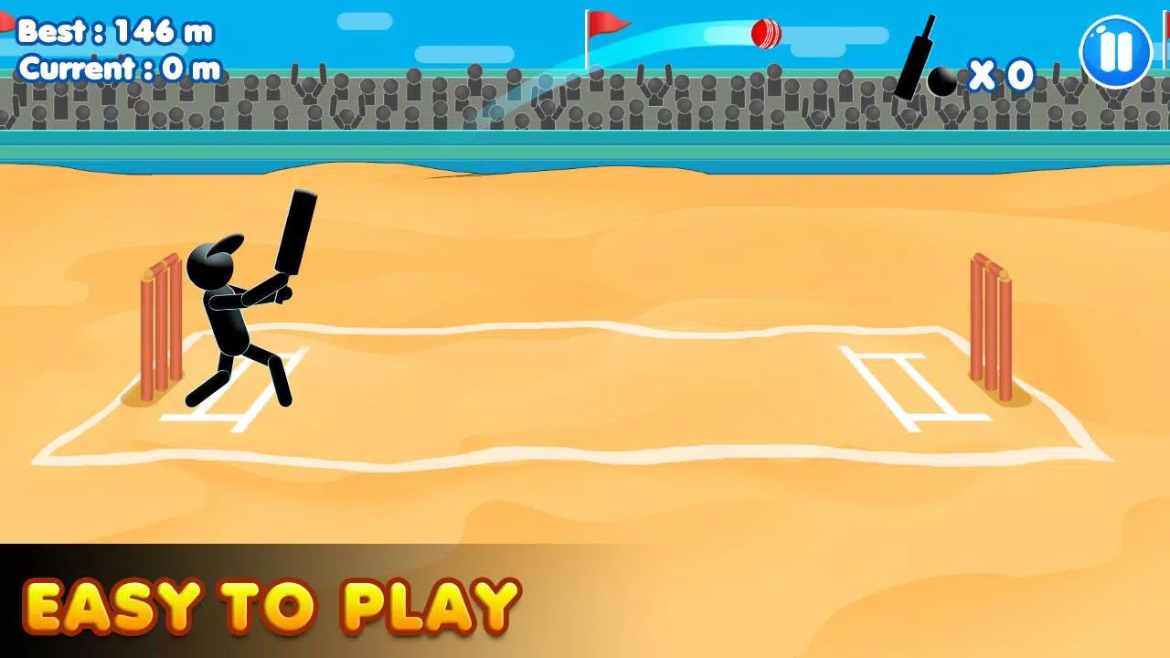 Stickman Cricket:Cricket Games Tangkapan skrin 2