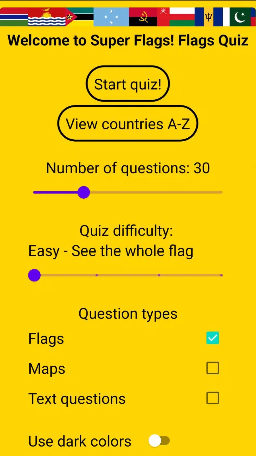 Super Flags! Flag Quiz 螢幕截圖 0