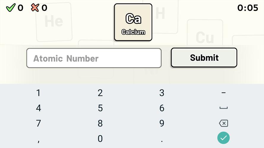 Periodic Table Quiz Schermafbeelding 3