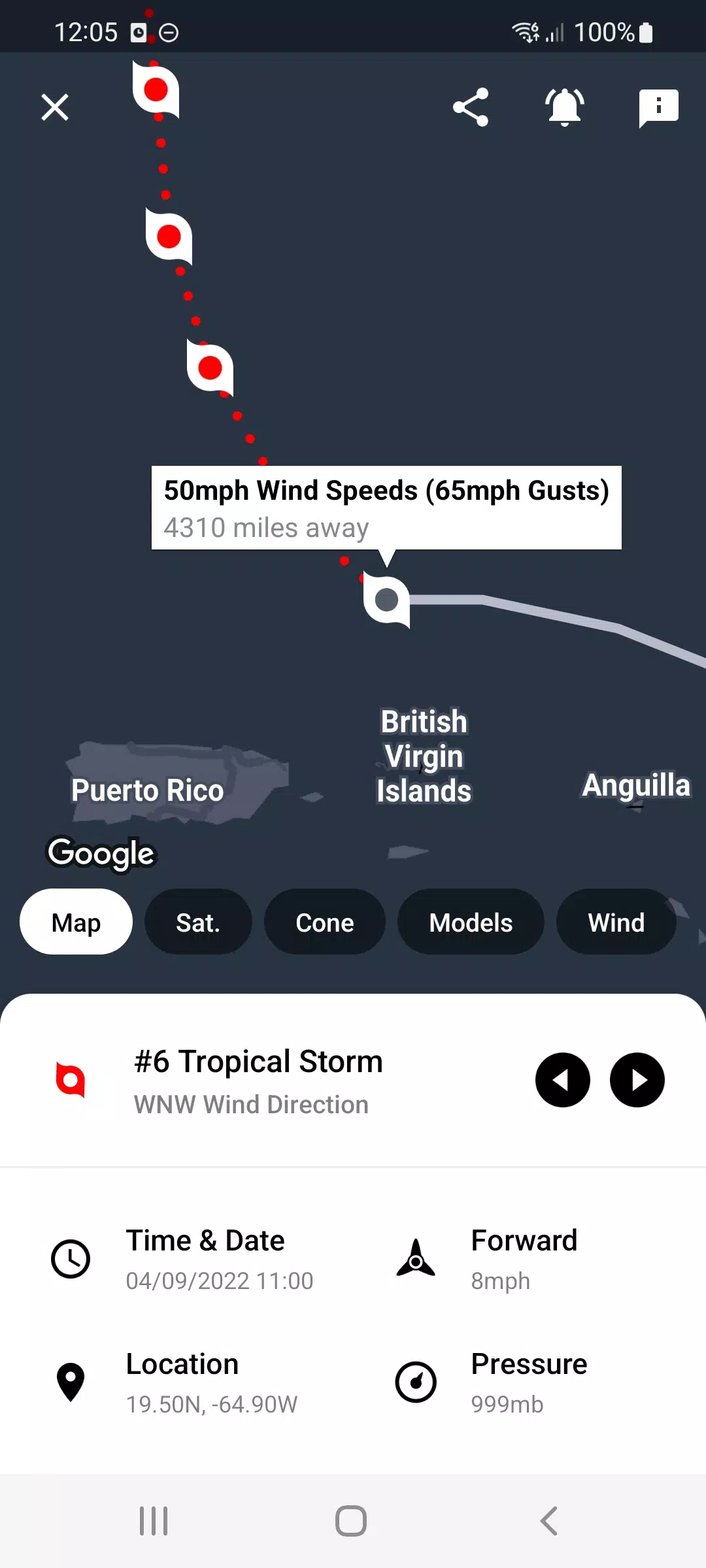 My Hurricane Tracker Captura de tela 0