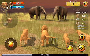 Wild Lion Simulator 3D Schermafbeelding 1