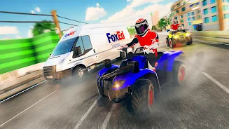 ATV Quad Bike Traffic Race 螢幕截圖 1