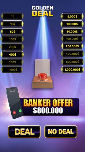 Million Golden Deal Game ဖန်သားပြင်ဓာတ်ပုံ 1