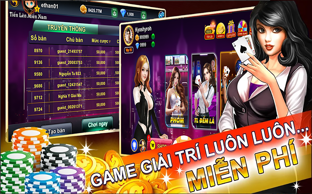 Tiến lên đếm lá online - tien len 2019 ภาพหน้าจอ 2