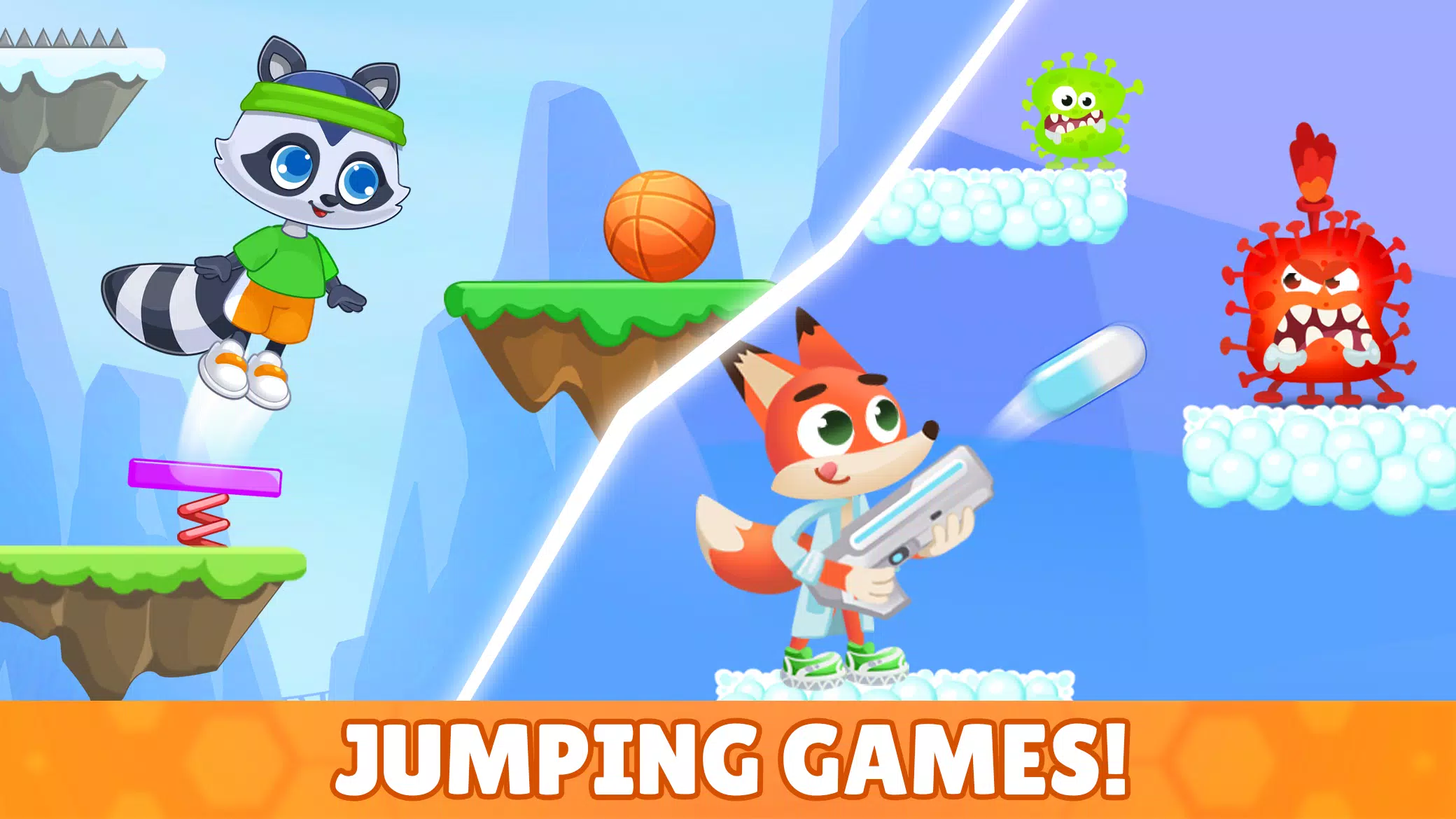 Just jump and run! Kids game! স্ক্রিনশট 2