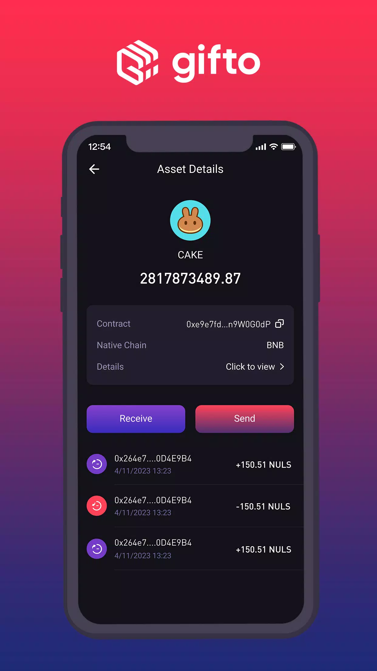 GFT Wallet Screenshot 2