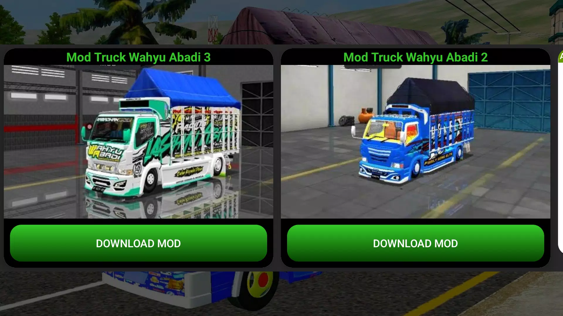 Mod Truck Wahyu Abadi Bussid スクリーンショット 0