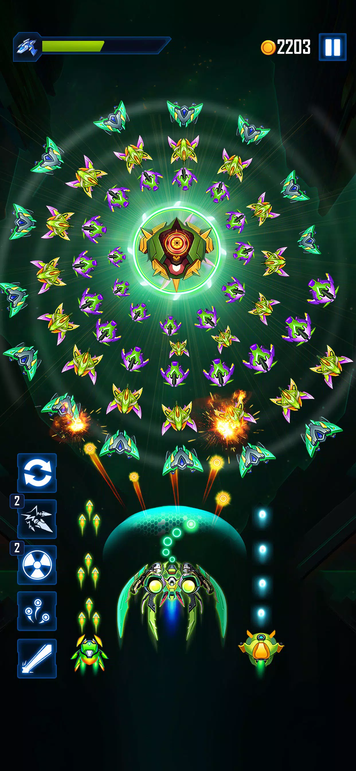 WindWings: Space Shooter ဖန်သားပြင်ဓာတ်ပုံ 1